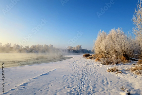 Fototapeta beautiful winter landscape