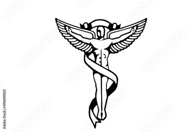 Obraz caduceus chiropractor