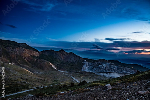 Fototapeta 日の出近くの磐梯吾妻スカイライン