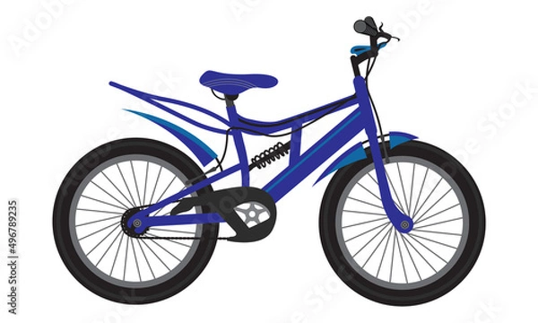 Obraz Bicycle Vector illustration for your business. Your business will benefit from this unique design. The basic vector will not lose quality when used in any background or environment.