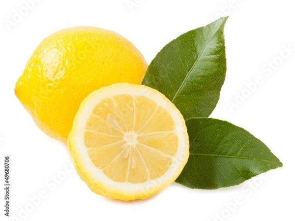 Obraz Lemon isolated on white background_III