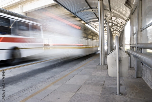 Obraz Motion Blurred Bus