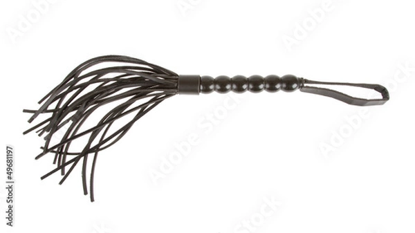 Obraz Leather whip isolated