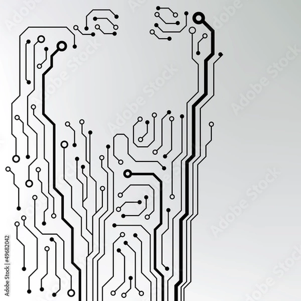 Fototapeta circuit board background. eps10 vector illustration