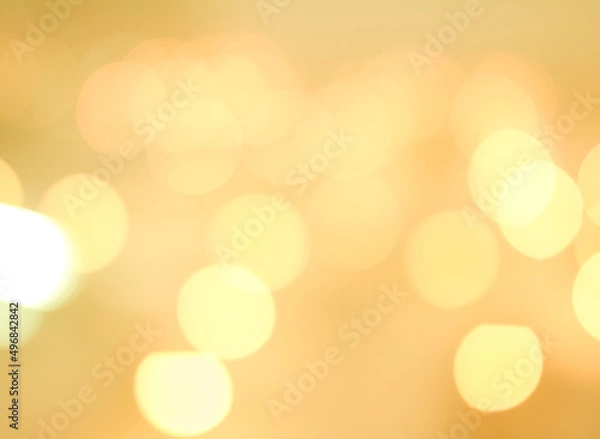 Obraz Abstract bokeh background, bokeh texture, defocused background, yellow blurred background 