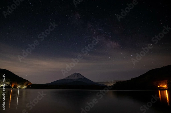 Obraz 富士山と天の川