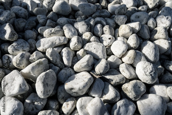 Fototapeta Close-up of a white stone background.
