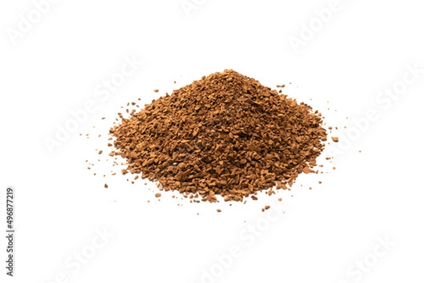 Fototapeta Instant coffee isolated on white background.