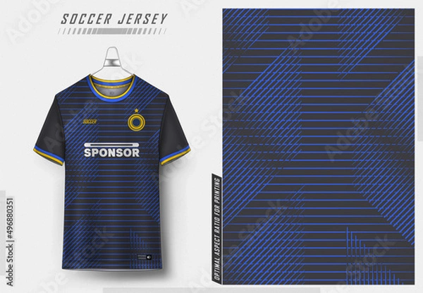 Obraz Soccer jersey design for sublimation 