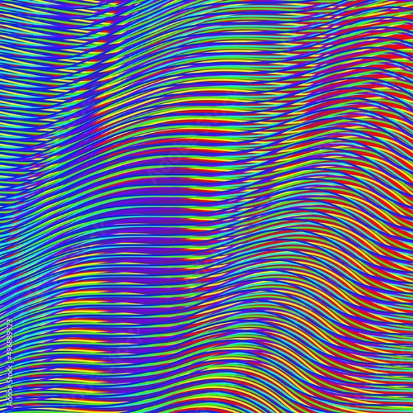 Obraz Abstract moire pattern background.
