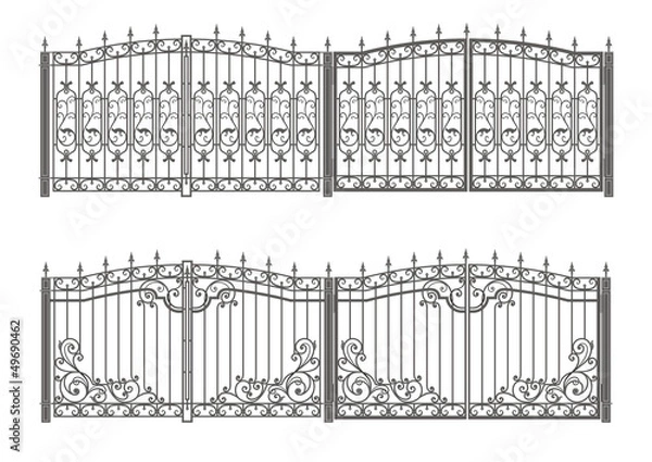 Obraz Forged gate and fence