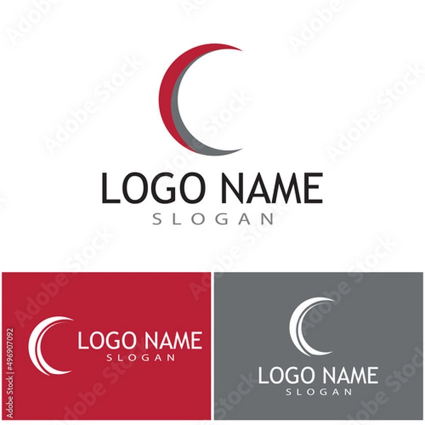 Obraz C Letter Logo Template vector icon design