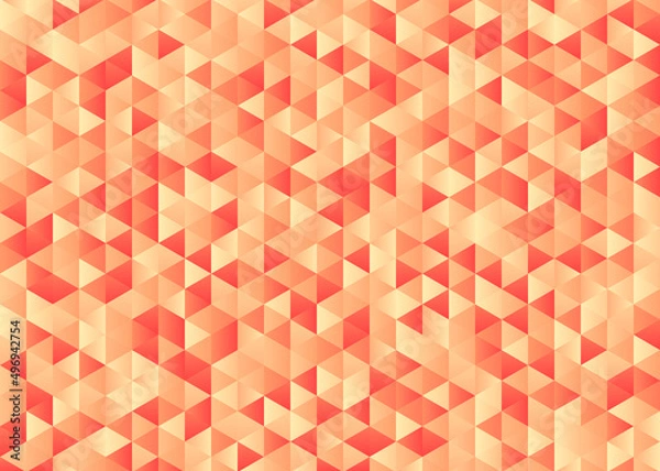 Obraz Triangle red yellow beige abstract geometric gradient background	