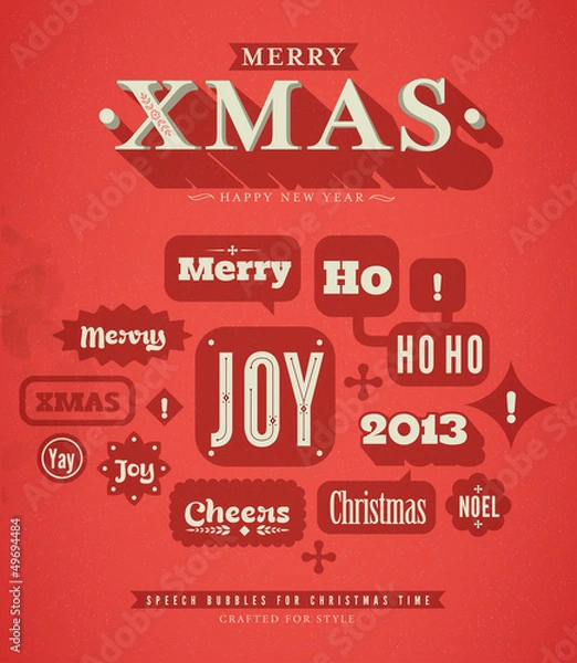 Obraz Christmas acronyms