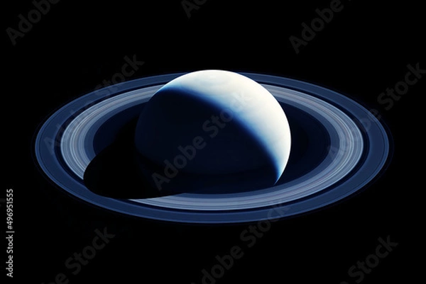 Fototapeta Planet Saturn, with rings. Elements of this image furnished by NASA