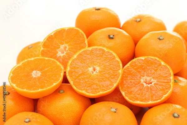 Fototapeta 半分に切ったみかん