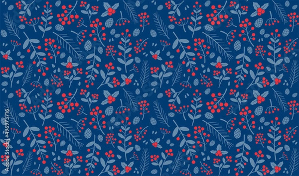 Fototapeta Christmas seamless pattern, illustration stock illustration