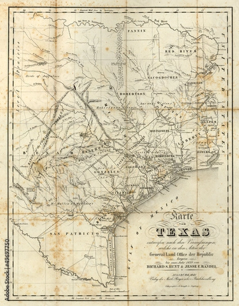 Obraz old map