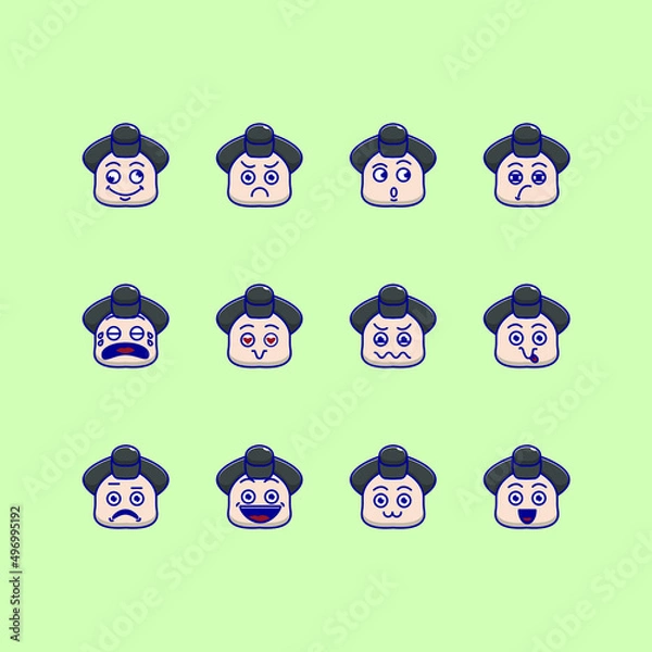 Obraz cute sumo emoticon