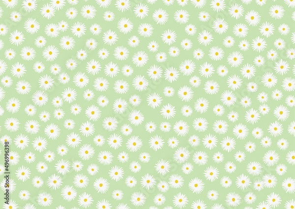 Obraz レトロ　マーガレット　背景