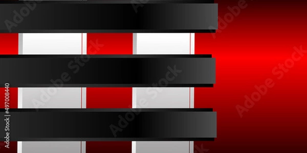 Fototapeta red, black and silver background