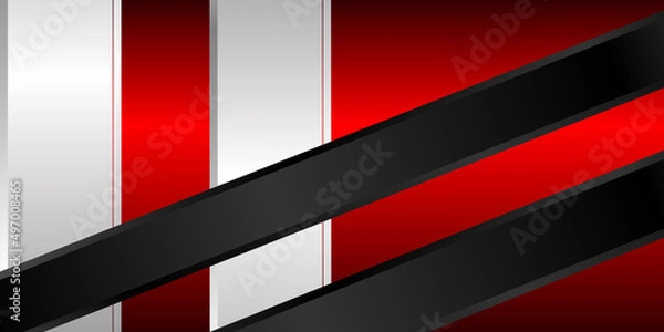 Fototapeta red, black and silver background