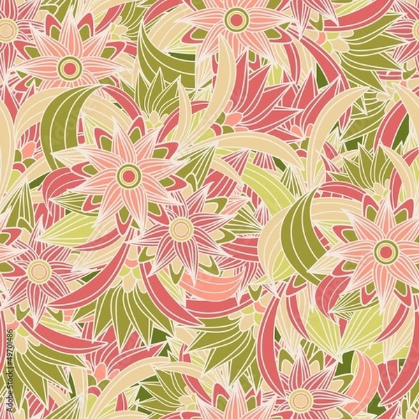 Obraz Abstract floral seamless pattern