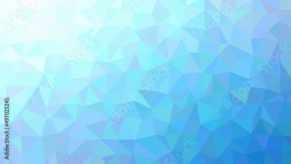 Fototapeta Blue abstract polygonal vector background.