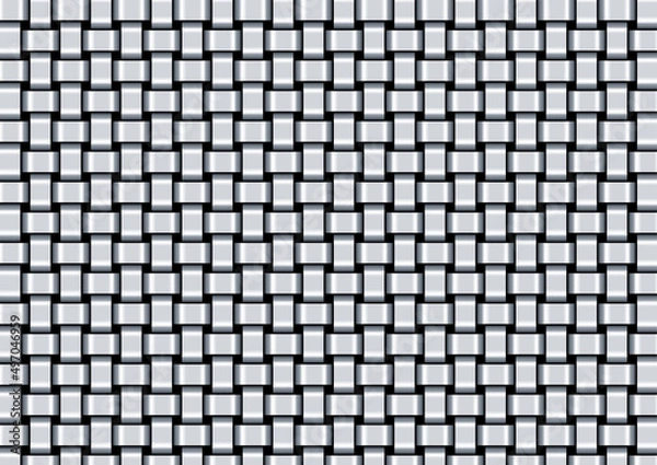 Fototapeta 金属のテープを編み込んだクールなパターン