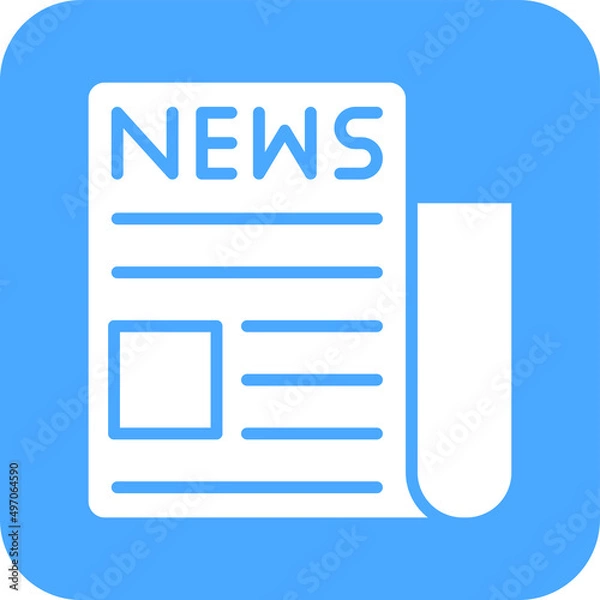 Fototapeta Newspaper Vector Icon Design Illustration