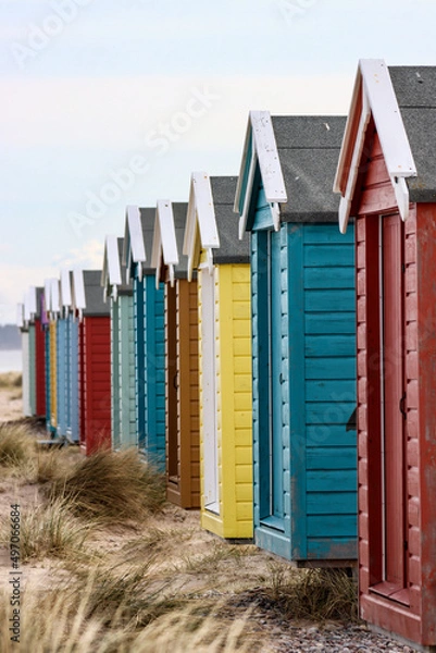 Obraz Colourful Beach Huts