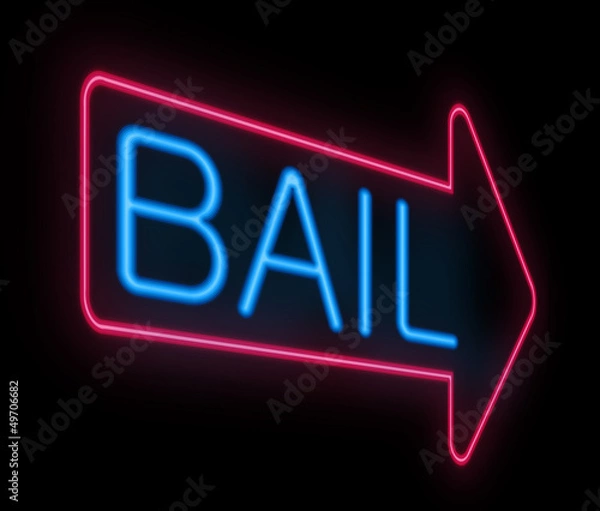 Fototapeta Bail sign.