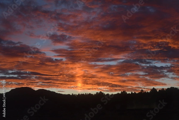 Obraz clouds and sunset