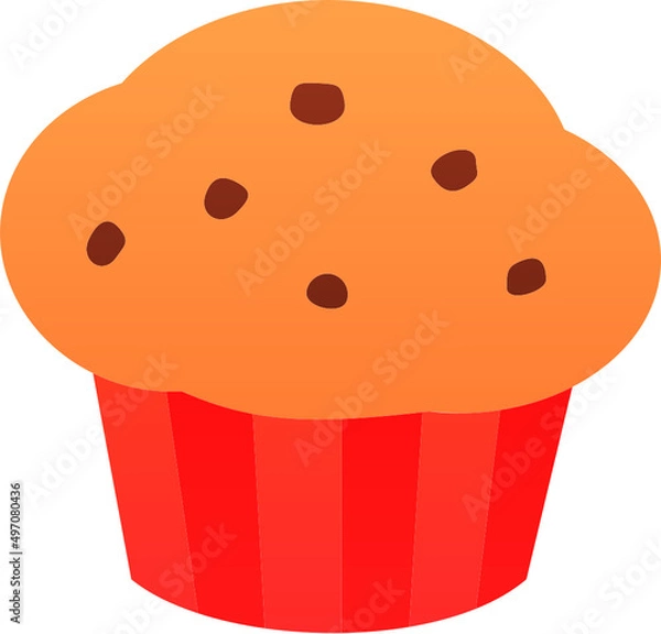 Obraz cupcake with chocolate