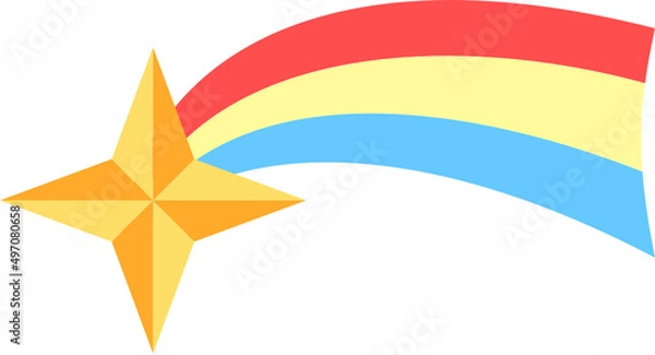 Obraz star shaped rainbow