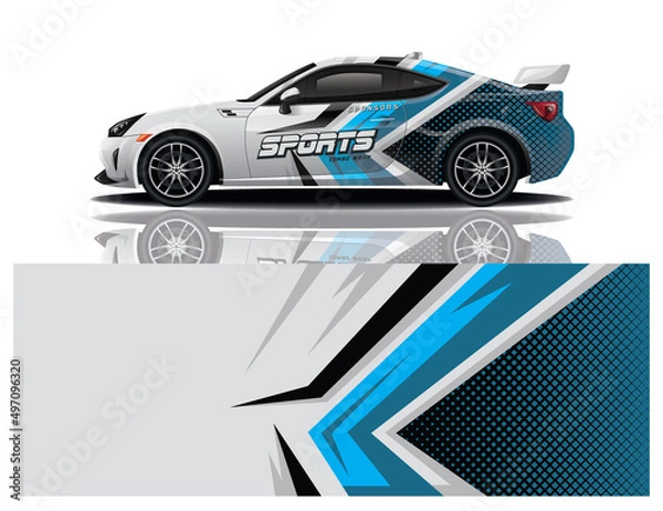 Obraz wrap car design template