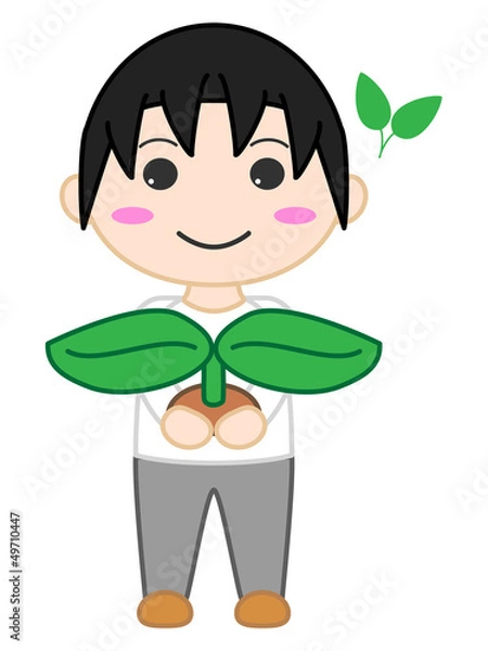 Fototapeta エコ　男性