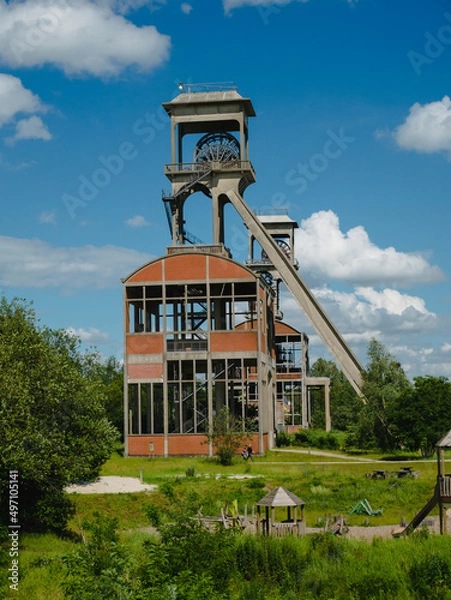 Obraz Former coals mine shaft in Belgium