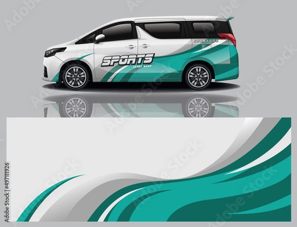 Obraz wrap car design template