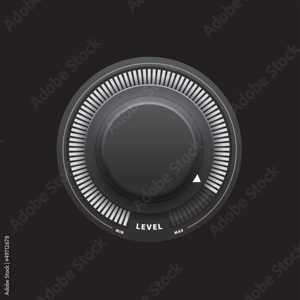 Fototapeta Black knob