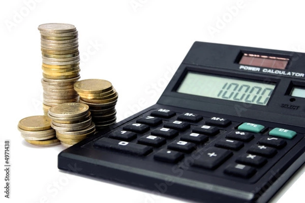 Fototapeta calculator