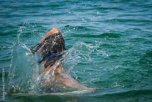 Obraz person in water