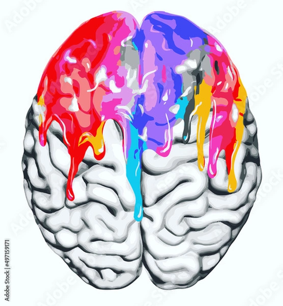 Obraz Neurodiversity Brain Autism Awareness