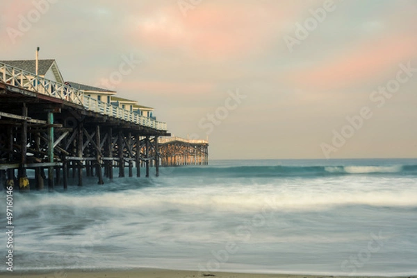 Fototapeta pier at sunset