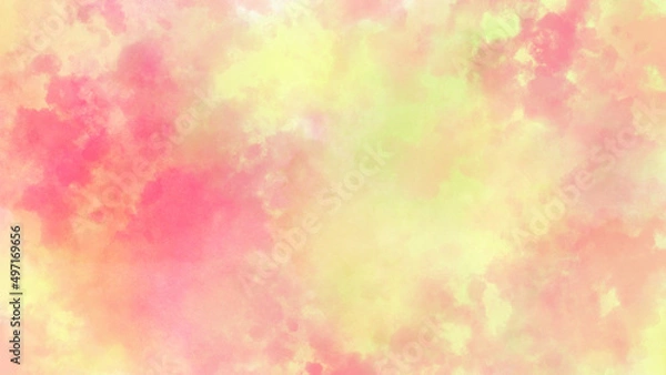Fototapeta 抽象_ピンクと黄色