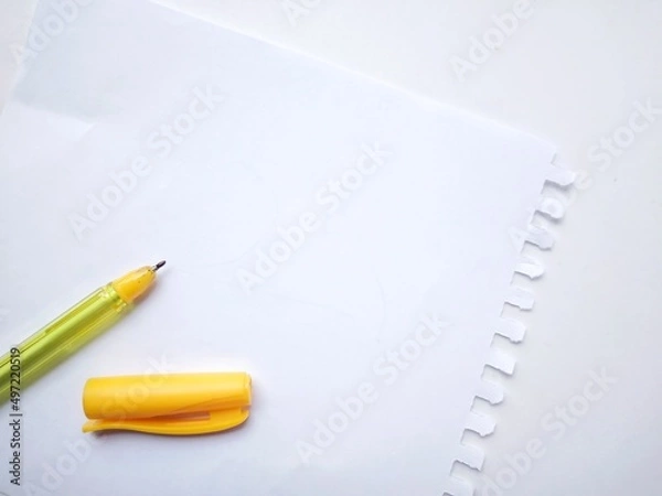 Obraz notebook and pencil