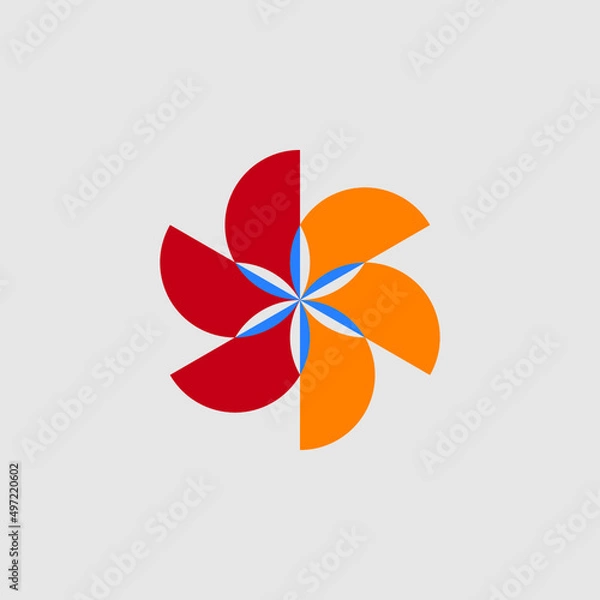 Obraz abstract flower logo