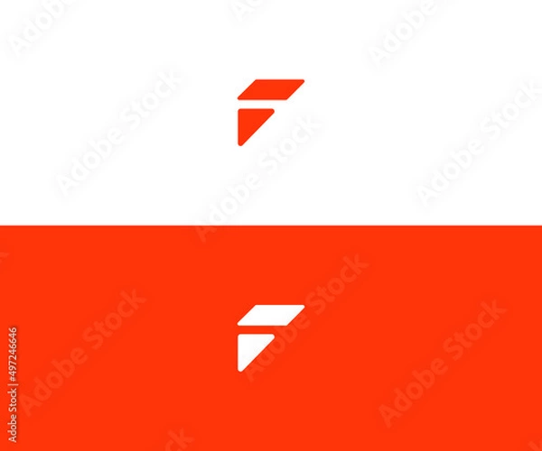 Obraz letter f logo design