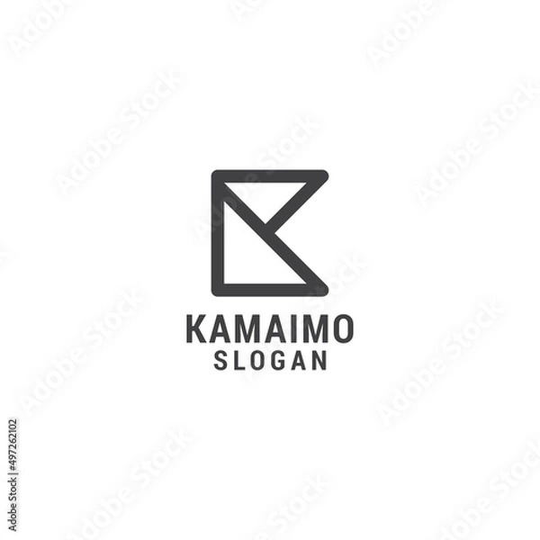 Obraz Initial k logo icon design template.premium vector