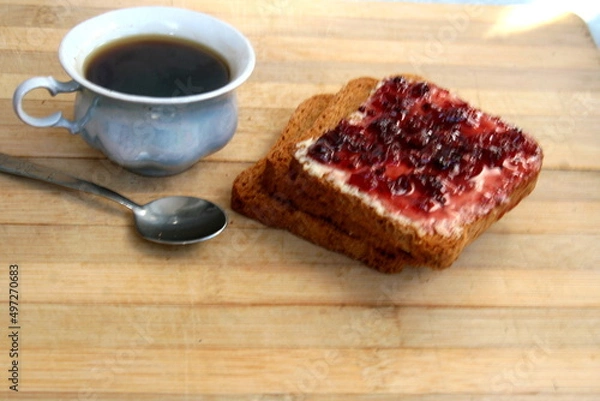 Fototapeta coffee and cake